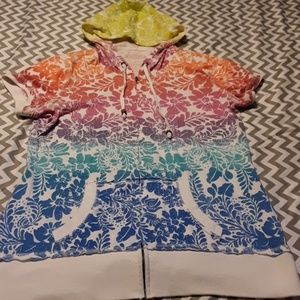 Maurices short sleeved zip-up tshirt